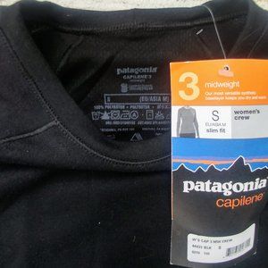 Patagonia Midweight Black Crew Top